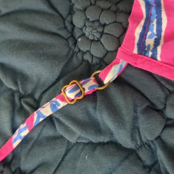 LILY PULITZER Dusk Romper Samba Print Color Capri Pink Small Adjustable Straps S - Picture 7 of 8